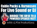 Cable Packs / Systems &amp; Harnesses |  XR18 to Powered Speaker