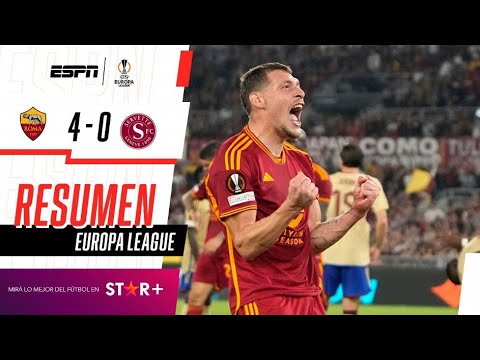 ¡DOBLETE DE BELOTTI Y APLASTANTE GOLEADA DE LA LOBA DE MOU! | Roma 4-0 Servette | RESUMEN