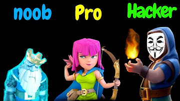 clash Royale as Noob vs Pro vs Hacker