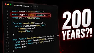 MD5 Cracks in Seconds. Bcrypt Holds for Centuries.