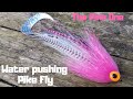 The Pink One - Water pushing Pike Streamer - Predator Fly