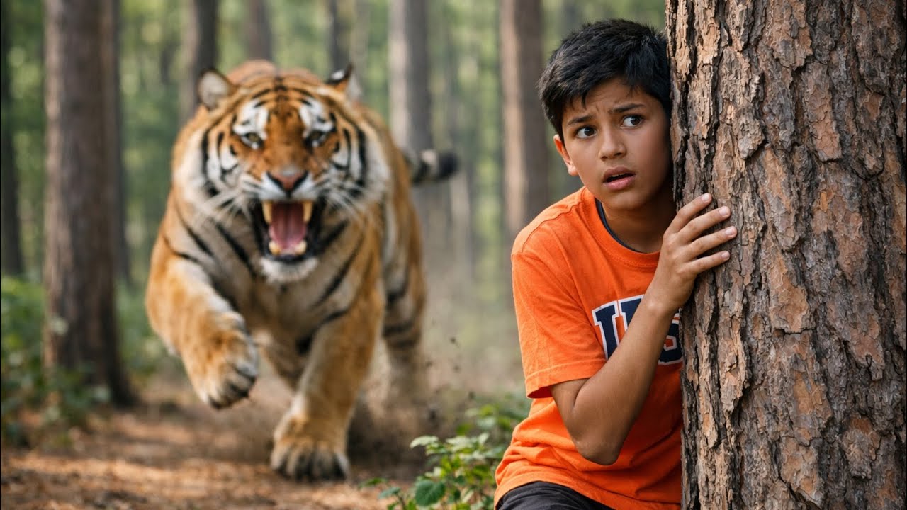Tiger attack man in the forest 🐅 tiger attack in jungle,Ismael faces a tiger part 2 