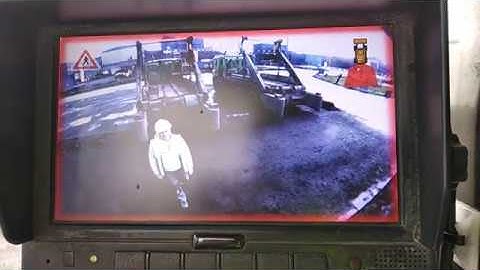 Blaxtair : Pedestrian Proximity Detection mounted on Caterpillar Wheelloader 955M