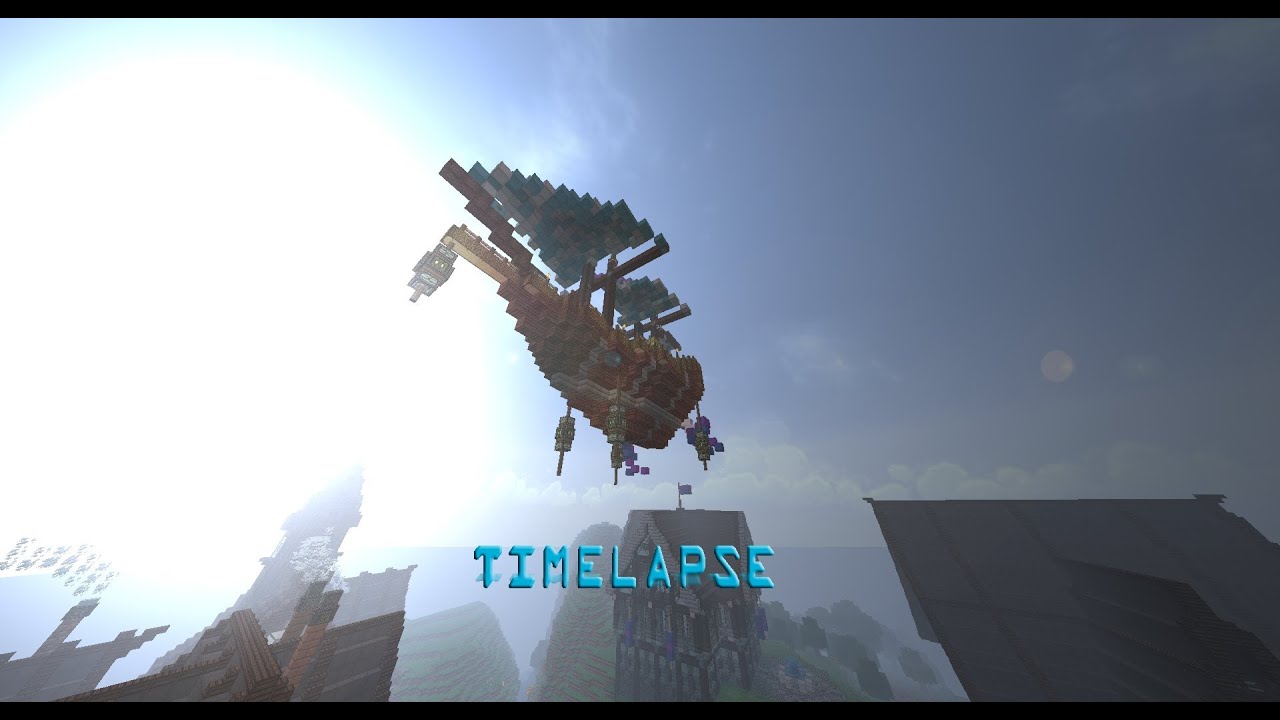 Minecraft - Steampunk Airship [Timelapse] - YouTube