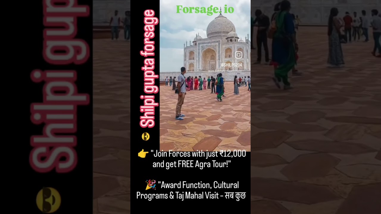 ✨ "Where history whispers, beauty speaks – Agra." ✨