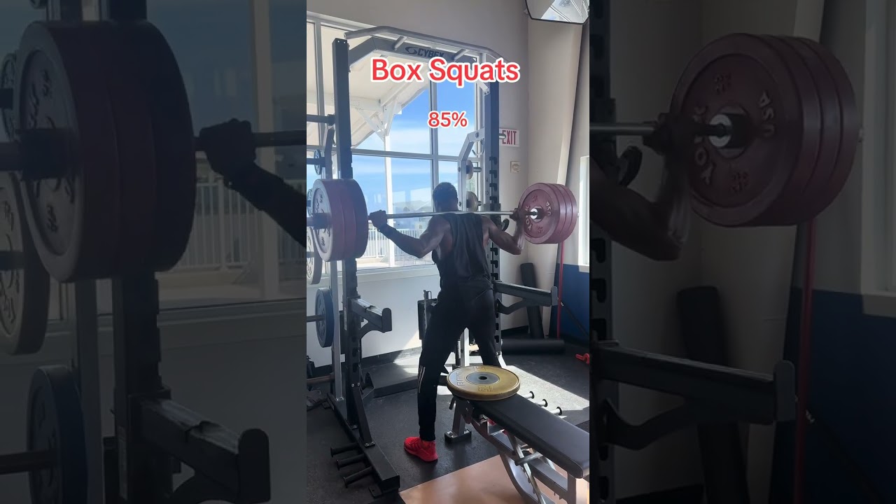Noah Lyles Strength Day: Box Squat Work
