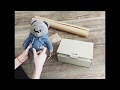 Как упаковать мягкую вязаную игрушку 2 вариант / Nelly Bear Wrapping before Dispatch v.no 2