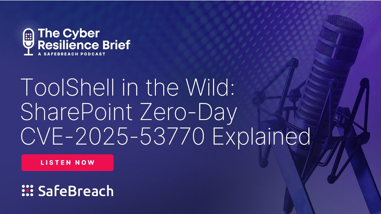 Ep 4. ToolShell in the Wild: SharePoint Zero-Day CVE-2025-53770 ...