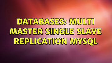 Databases: Multi master single slave replication mysql