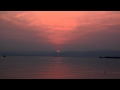 長浜城(豊公園)の夕日