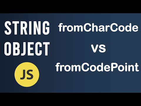 Vídeo: Què és fromCharCode?