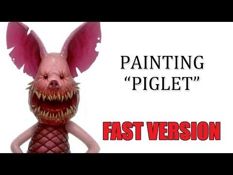 Speed ​​​​painting - "Piglet" (RASK VERSJON)