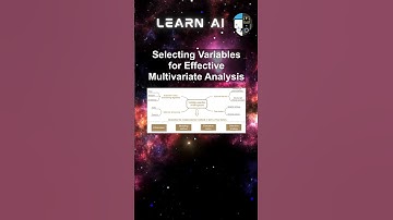 Selecting Variables for Effective Multivariate Analysis #ai #artificialintelligence #machinelearning