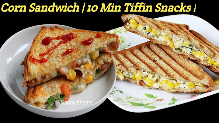 Cheesy Corn Sandwich Recipe | 10 Minute Breakfast | Easy Corn Sandwich Without Oven