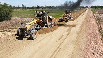 Best Motor Grader LIUGONG Mixing Red Gravel Foundation Road, Building Road By Motor Grader