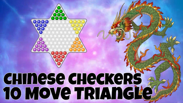 Chinese Checkers: 10 Move Triangle