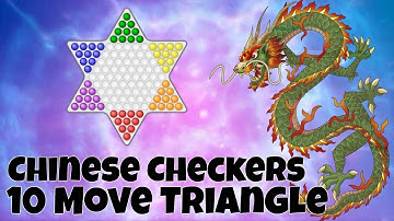Chinese Checkers: 10 Move Triangle