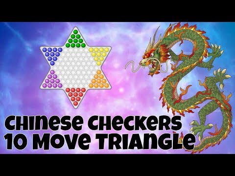 Chinese Checkers: 10 Move Triangle