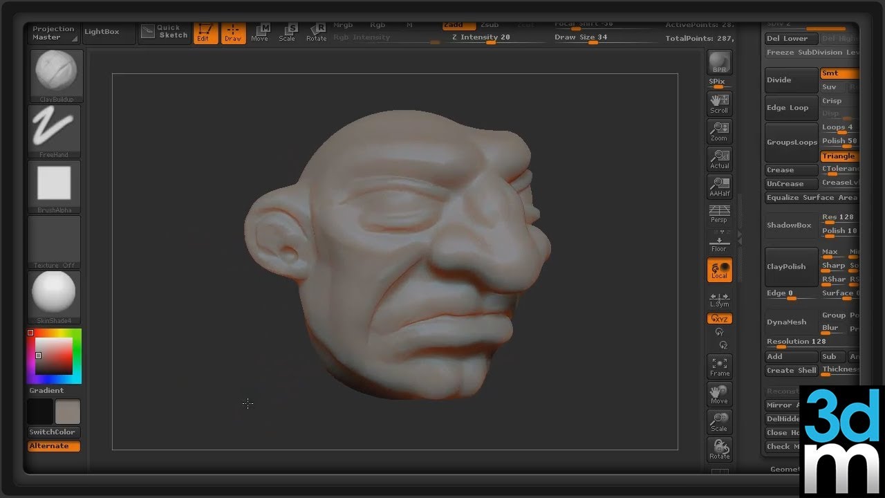 how to use dynamesh in zbrush