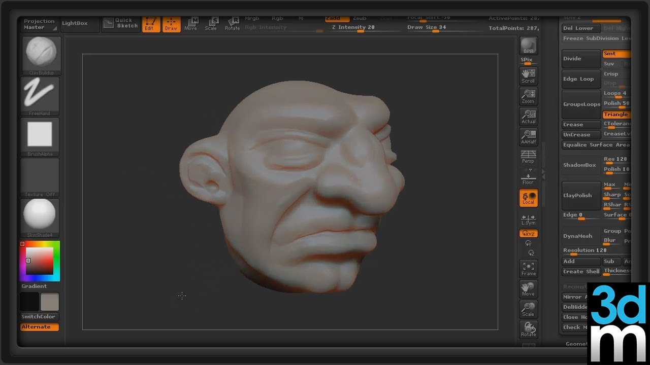 dynamesh master in zbrush