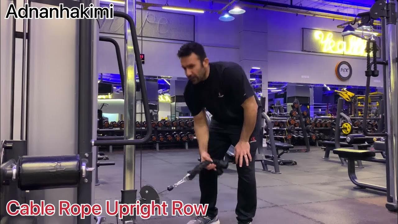 Cable Rope Upright Row YouTube