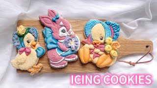 CUTE VINTAGE STYLE ANIMAL COOKIES | Satisfying Cookie Decorating with Royal Icing