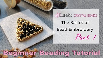 Bead Embroidery 101: EASY handmade jewelry with seed beads! Basics of Bead Embroidery Part 1