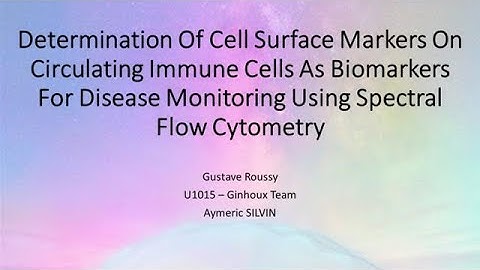 Determination Of Cell Surface Markers On Circulating Immune Cells As Biomarkers For Disease...