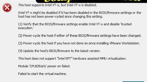 how to solve VMware pro Workstation Error