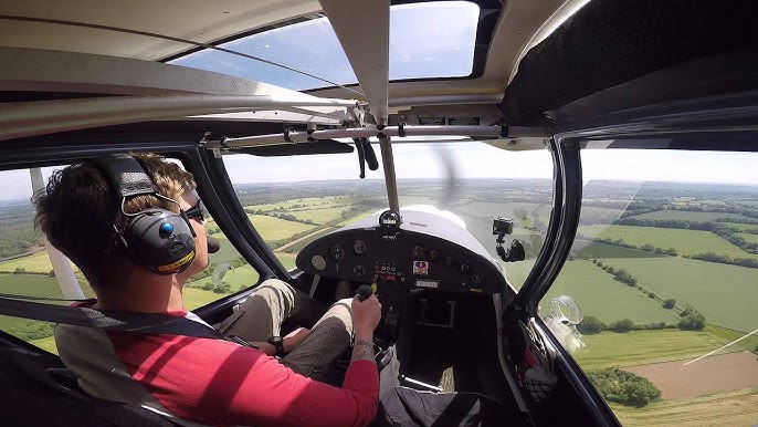 In the cockpit of the C42 