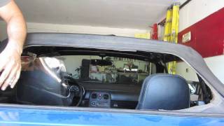 1991 Miata Restoration rear window repair