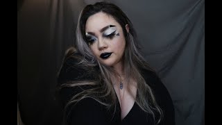 Black and white MakeUp Look - Cremated Palette