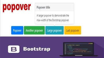 Bootstrap 4 popover | how to create popover using bootstrap 4 | bootstrap 4 lecture 13