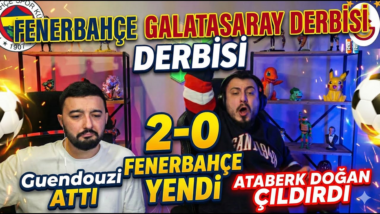 GUENDOUZİ ATTI ATABERK DOĞAN ÇILDIRDI FENERBAHÇE 2-0 GALATASARAY BÖYLE BİR MAÇ YOK!!