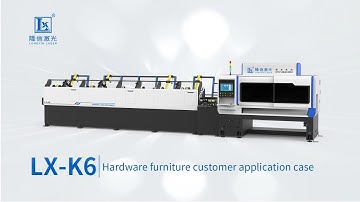 [LX Laser Tech.] Rapid speed cutting automatic square tube laser cutting machine in customer factory