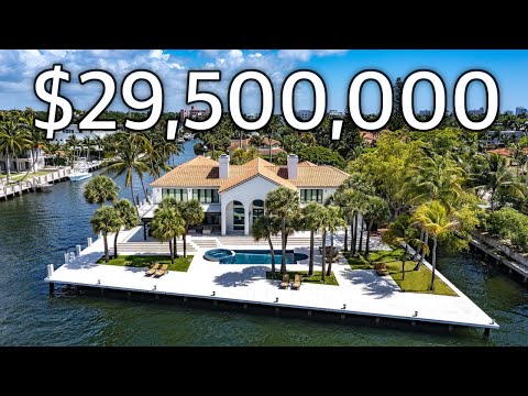 INSIDE A $29,500,000 MANSION ON ITS OWN PRIVATE PENINSULA / FORT LAUDERDALE, FL