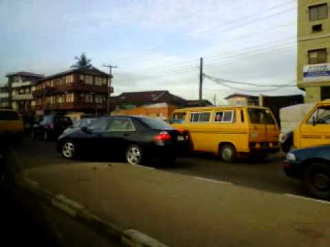 go slow in Lagos Nigeria on a monday morning.3gp