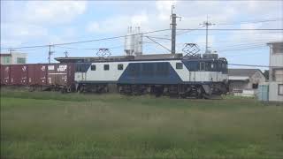 【ＪＲＦロゴなし】ＥＦ６４－１０２７（大宮更新色）牽引伯備線貨物（２０２０年９・１０月）