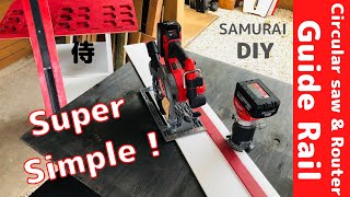 DIY Guide Rail / Circular Saw & Router  / Milwaukee Tools Track Saw