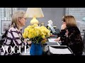 Meryl streep meets anna wintour at vogue