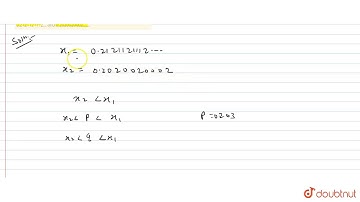 Find two rational  numbers of the form `(p)/(q)` between the numbers 0.2121121112