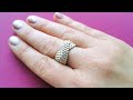 Peyote Twist Beaded Ring Tutorial