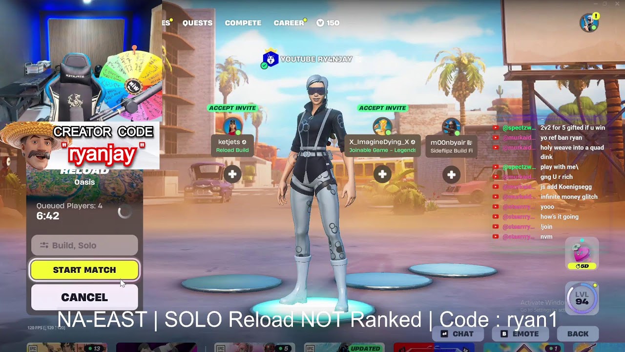 LIVE🔴| Fortnite Live OPEN Customs | !epic !join !dono