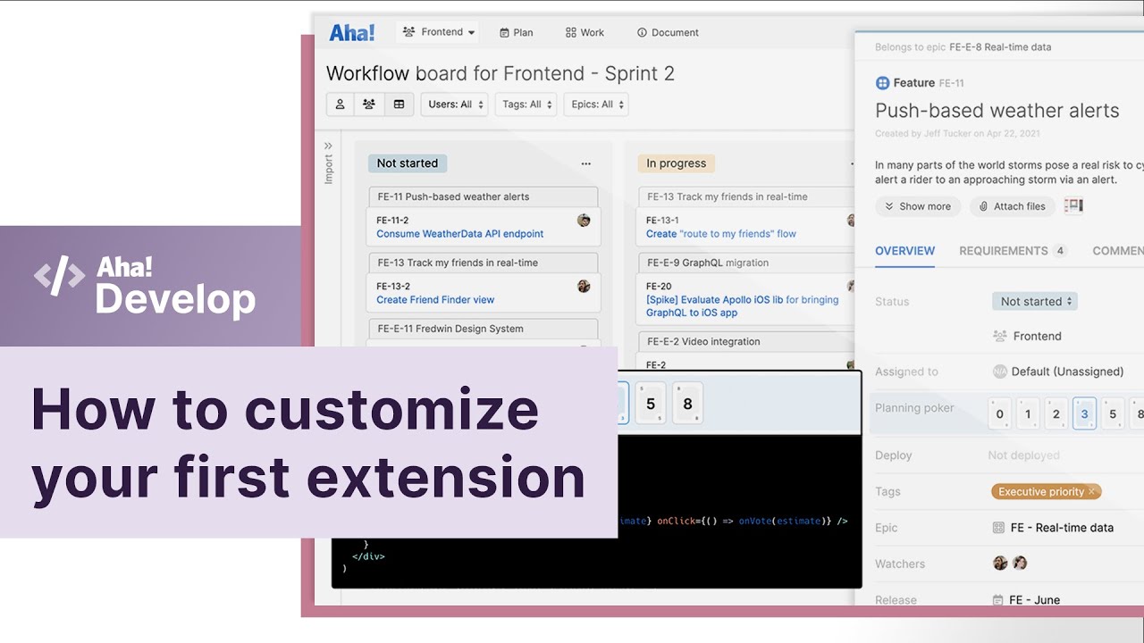 Aha! Develop | How to customize your first extension - YouTube