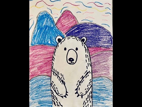 Ted Harrison inspired Polar Bear Lesson