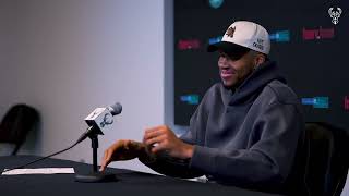 Giannis Antetokounmpo Postgame Press Conference 10.28.25