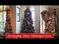 Decorate With Me! Decorating 3 Christmas Trees From Traditional to Modern On A Budget