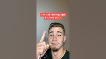 THIS IS HOW ANCIENT LANGUAGES SOUNDED!! #Shorts