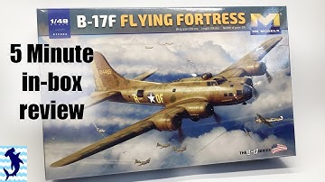 5 Minute review!  HK Models B-17F "Memphis Belle" 1:48