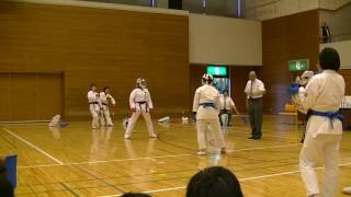 00713 20160619岩槻大会組手３回戦未菜美ｖｓ彩夏